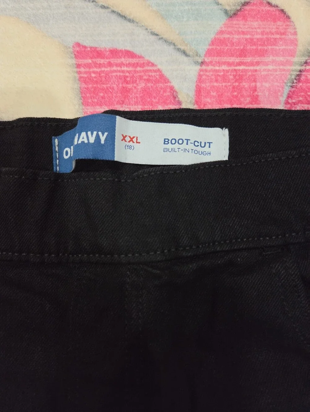 New Old Navy Girl's Black Bootcut Stretch Denim Jeans Size XXL/18